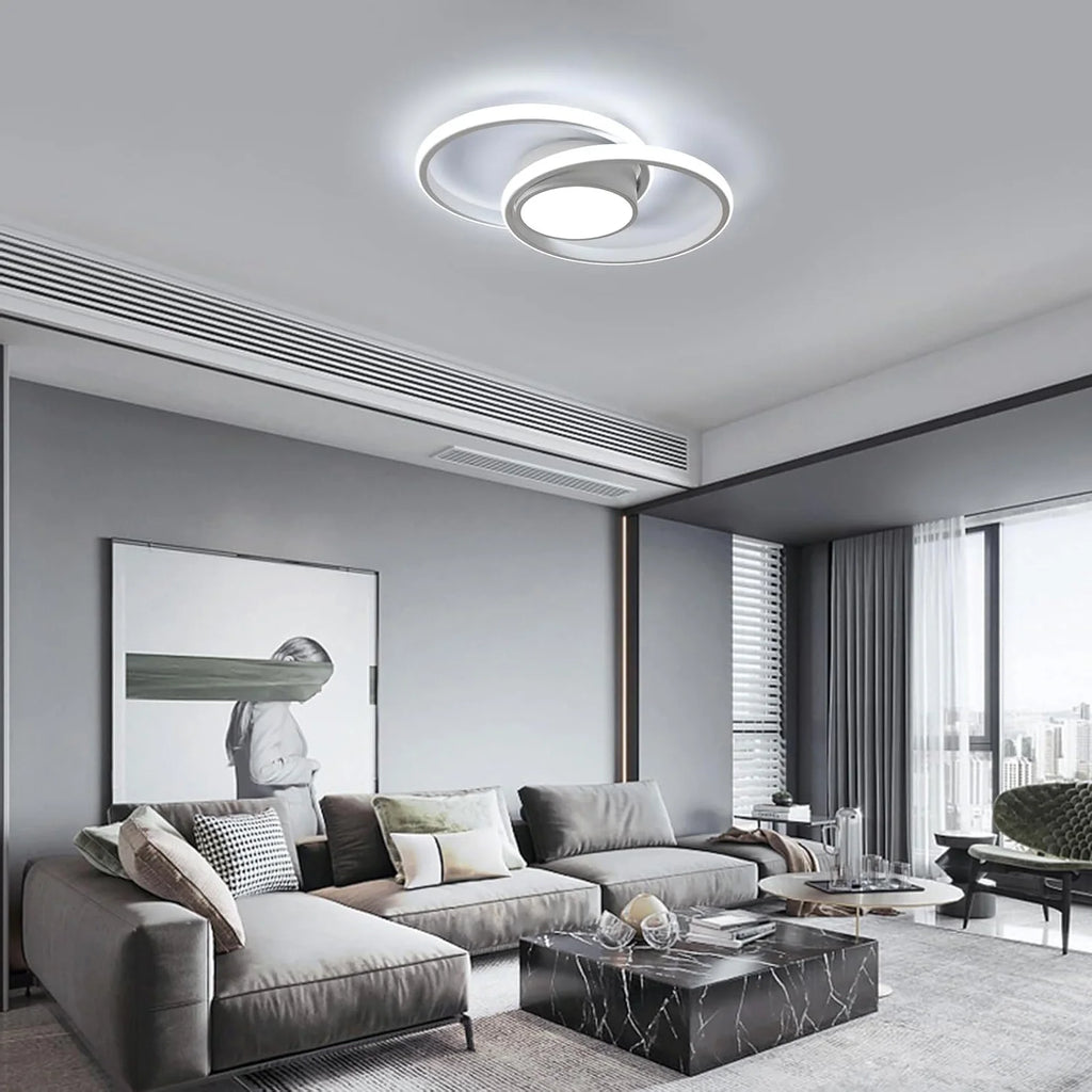 Dimmable LED Ceiling Light, 40W, Remote Controlled, Round Design