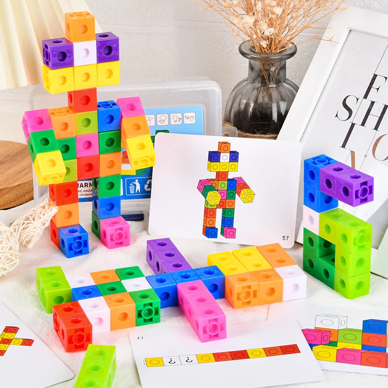 Puzzle Cub Magic - Blocuri de Construcție Educative pentru Copii | Jucărie DIY cu Culori Schimbătoare, Cadou Ideal pentru Grădiniță