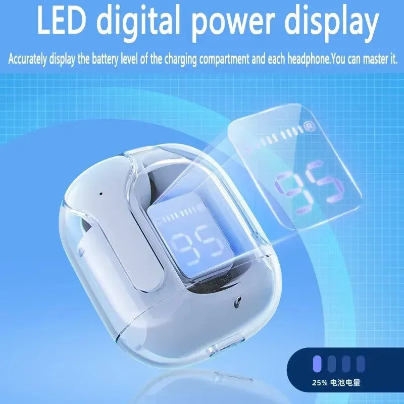 T2 Wireless Bluetooth Earphones | HiFi Sound | LED Power Display