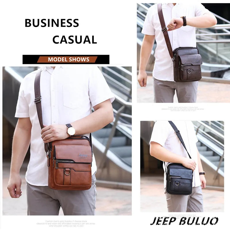 Geantă Crossbody JEEP BULUO pentru Bărbați  - Geantă Umăr Casual și Business
