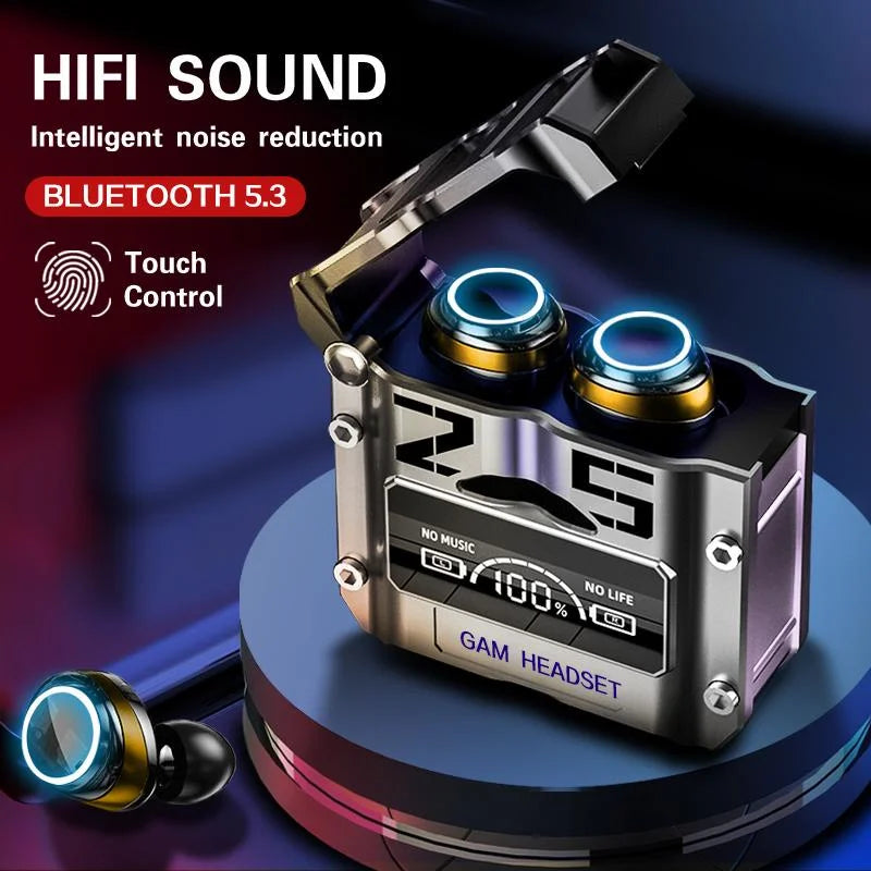 Original M25 TWS Wireless Bluetooth 5.3 Headphones with ANC, Touch Control, Wireless Charging