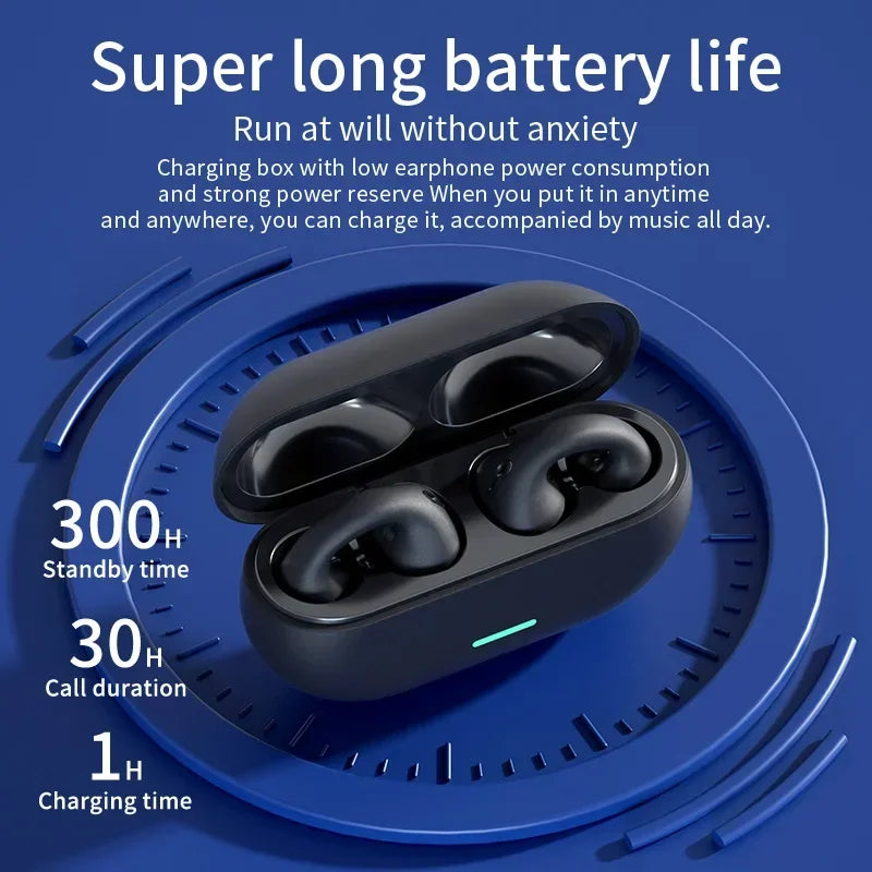 T75 Sport Bone-Conduction Bluetooth 5.3 Earphones | Open-Ear, Waterproof & HiFi Sound