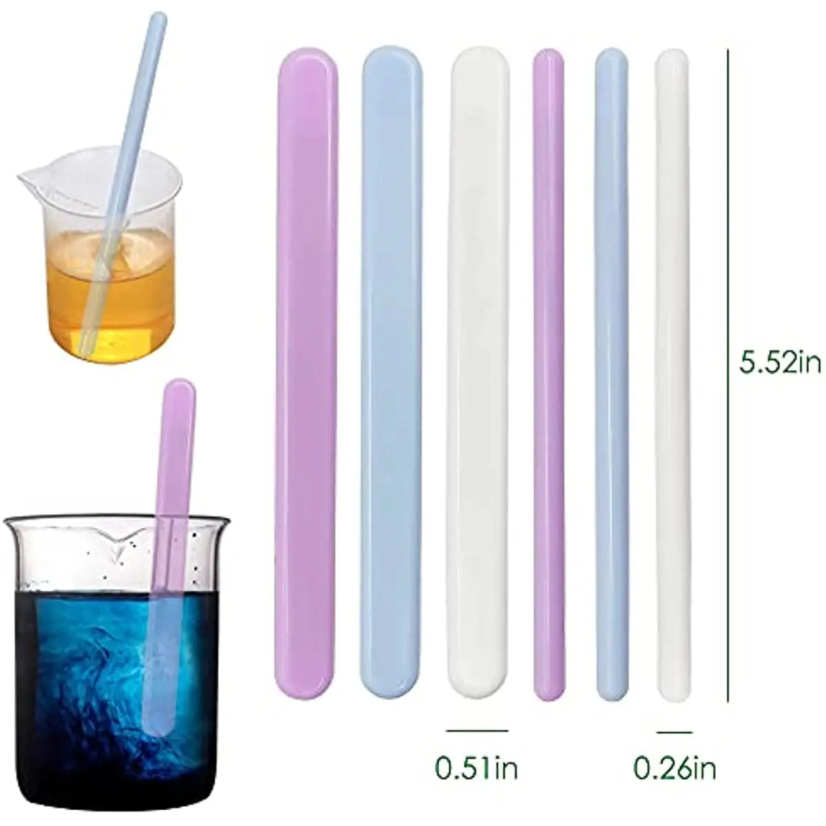 Set 3 Bețe de Amestecare din Silicon – Unelte pentru Turnare Rășină și Proiecte DIY