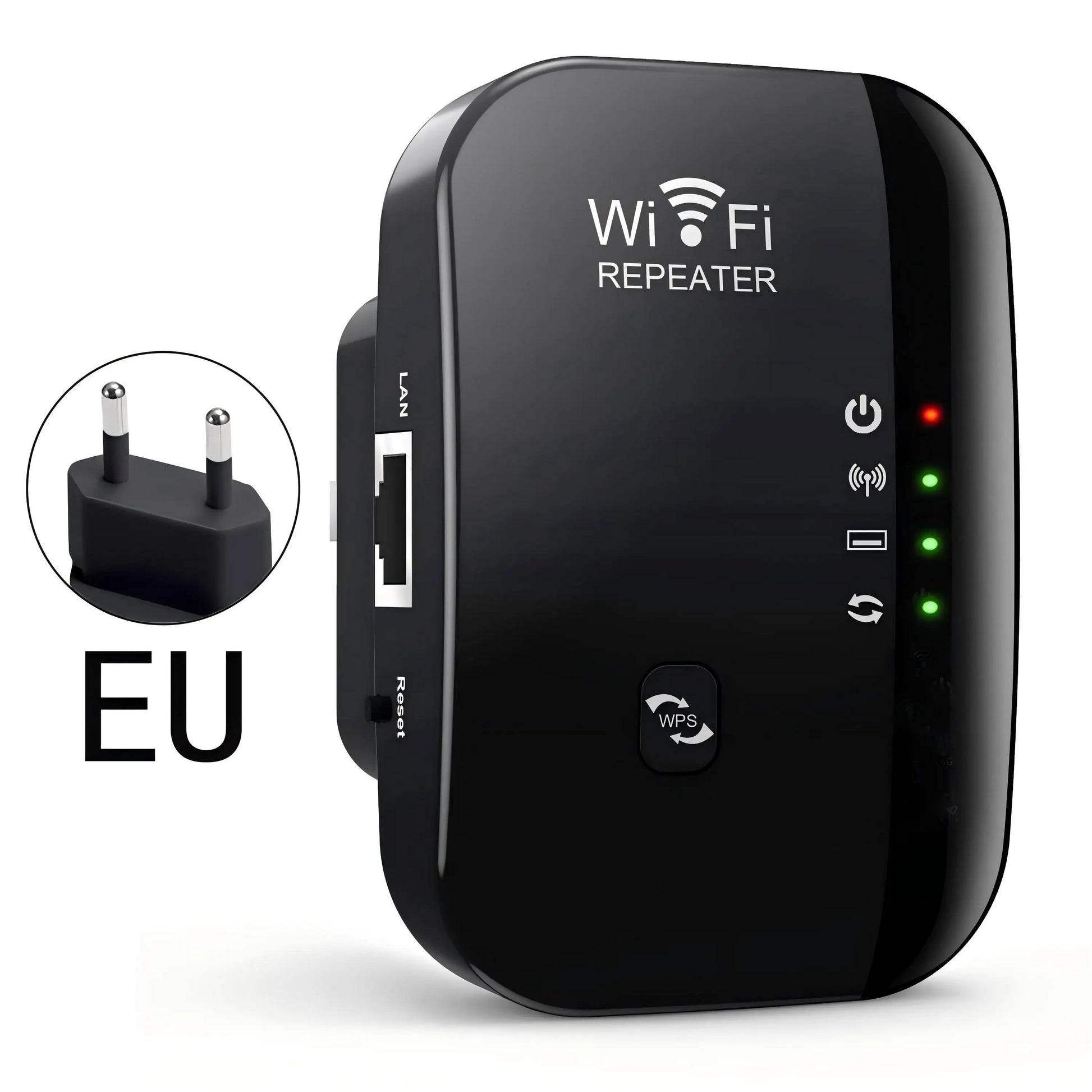 WiFi Repeater Wireless Signal Booster, 300Mbps Network Extender, EU/US Plug Home Router