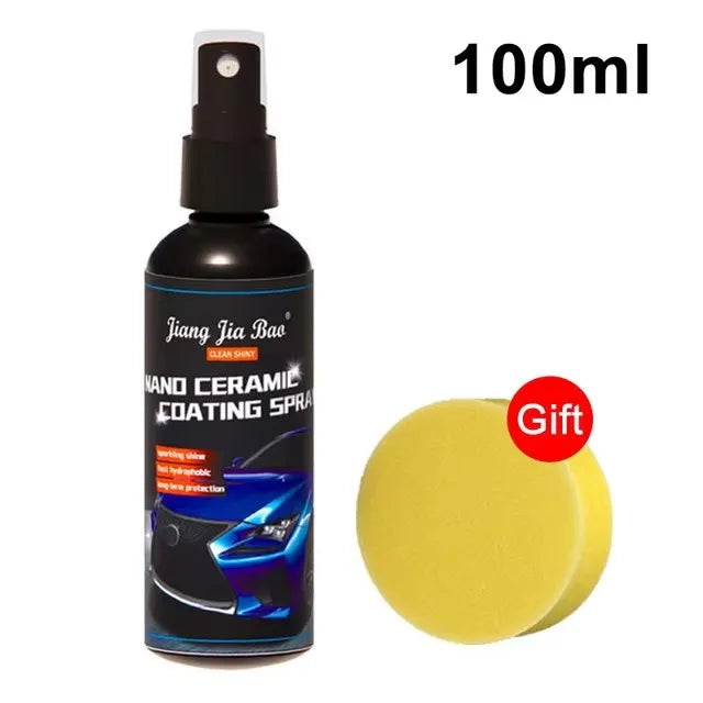 Car Ceramic Nano Coating Kit - Hydrophobic Paint Protection with Scratch Resistance, UV & Acid Rain Protection, Long-Lasting Shine