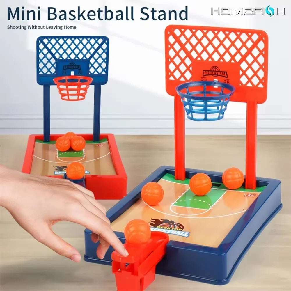 Mini baschet - Set de jocuri portabile de birou pentru distracție în interior și în aer liber, cadou ideal pentru copii și adulți
