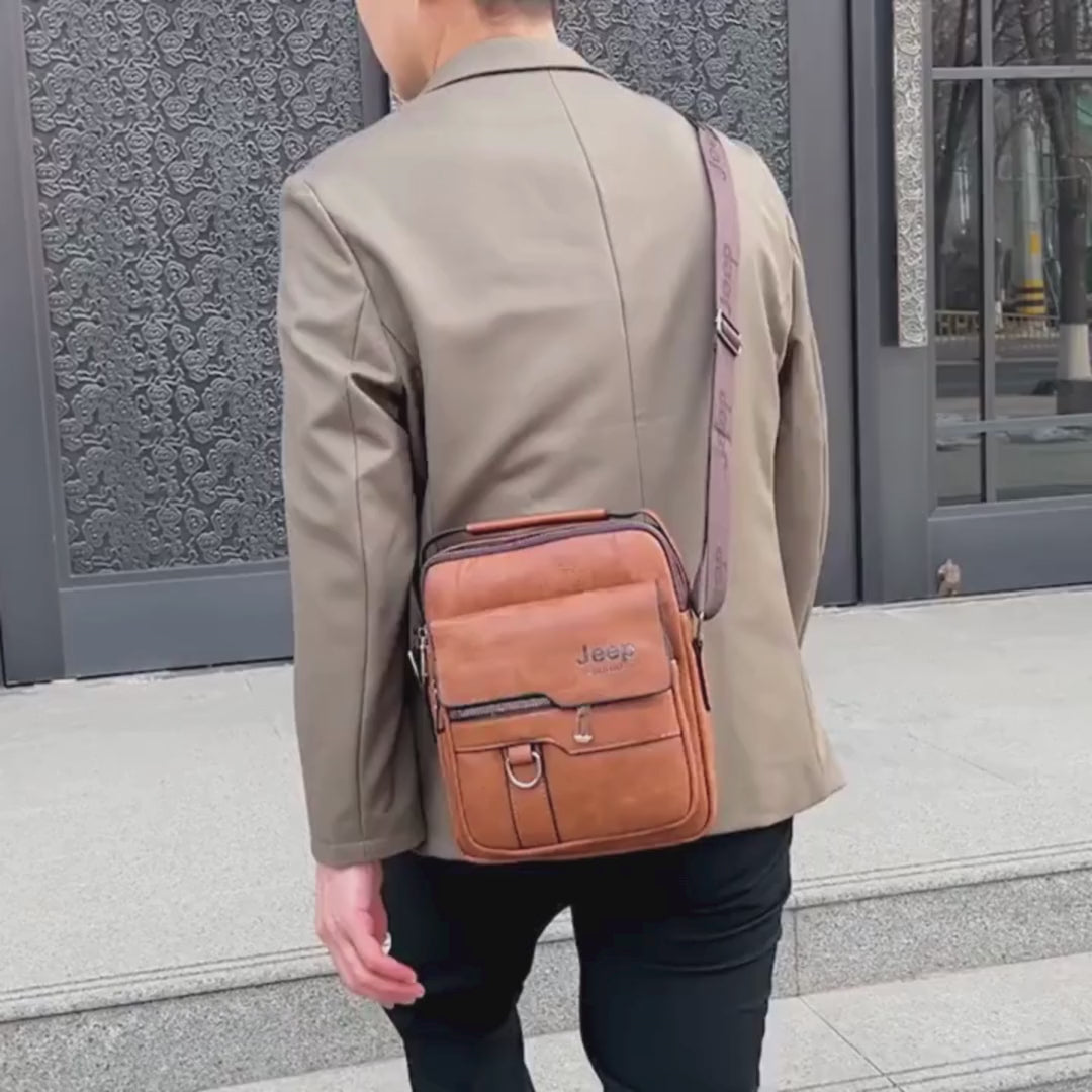 Geantă Crossbody JEEP BULUO pentru Bărbați  - Geantă Umăr Casual și Business