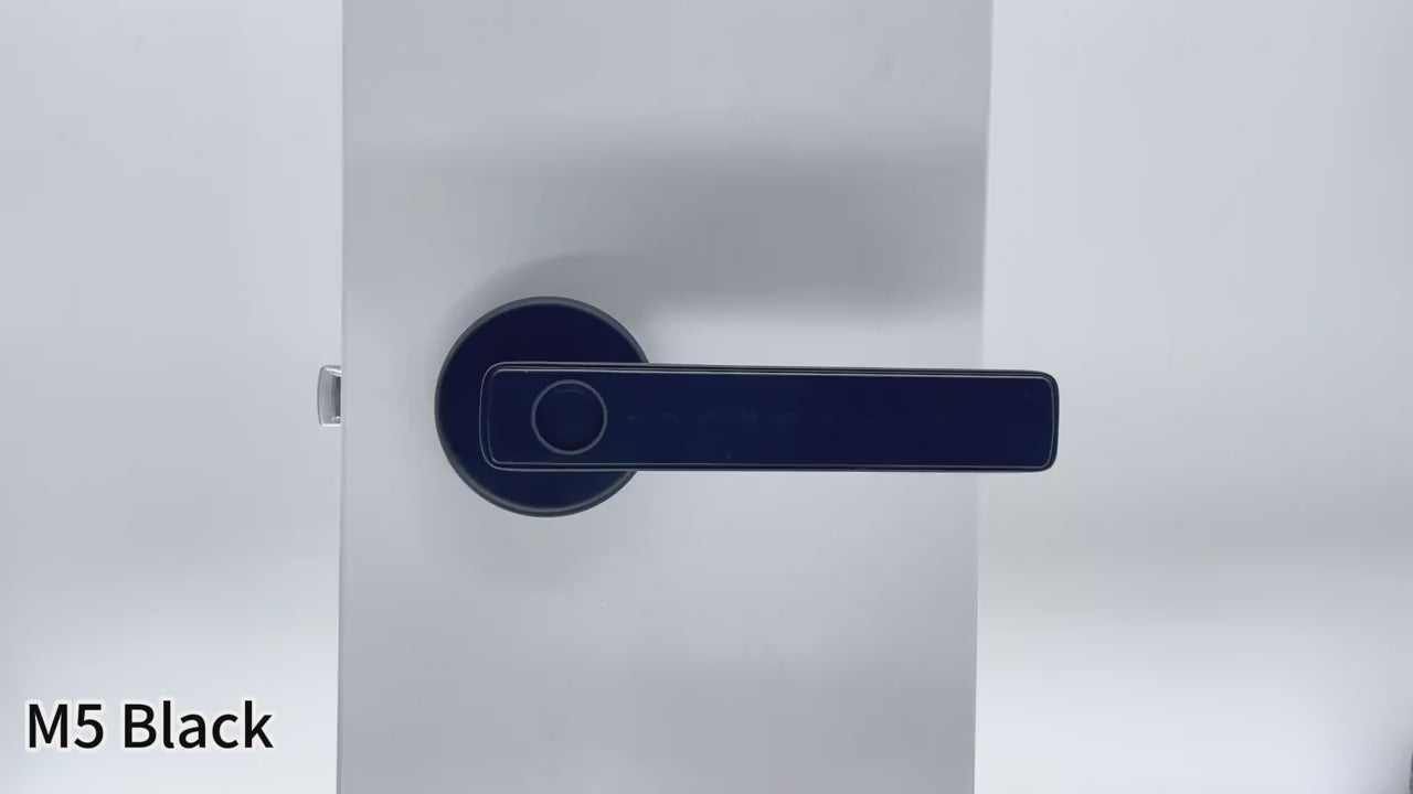 Smart Fingerprint Door Lock - Digital Electronic Lock with Password, Key, IC Card, and App Unlock, Compatible with Tuya & Smartlife