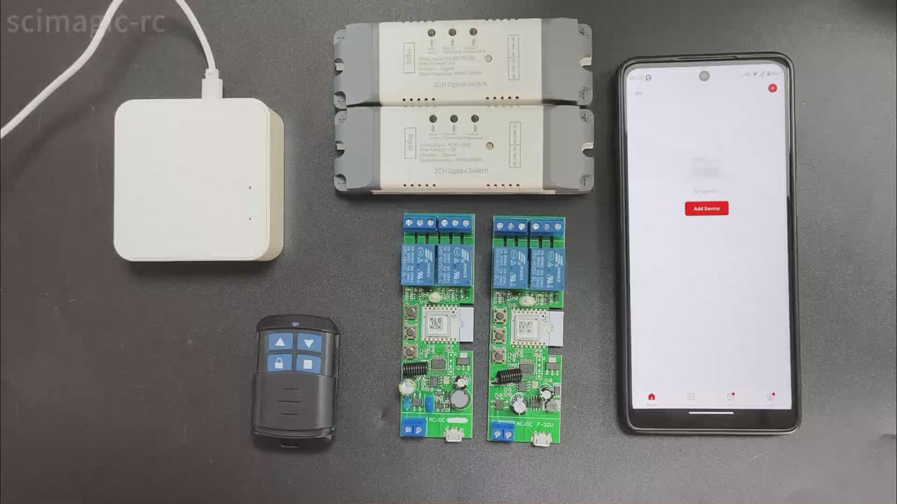 ZIGBEE Smart Switch AC/DC 7-32V & 85-250V | Dry Contact Module | Tuya Smart Life | Inching & Self-Locking Relay